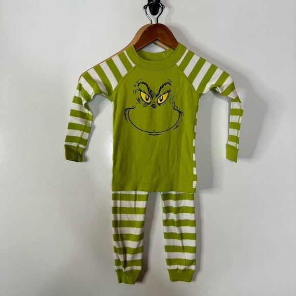 Hanna Andersson x Dr. Seuss Grinch Long Sleeve Pajama Set Size 4 - Picture 1 of 8